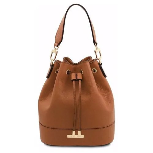 Tuscany Leather, ITALY TL Bag - Кожаная сумка bucket (Коньяк)