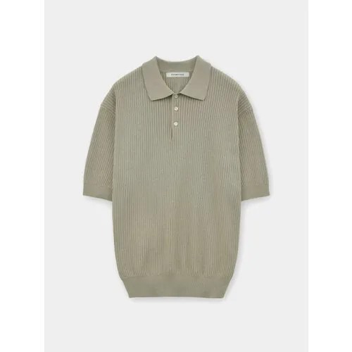 Поло Brownyard Knit Polo Shirt Vintage, 1 шт., размер L, зеленый