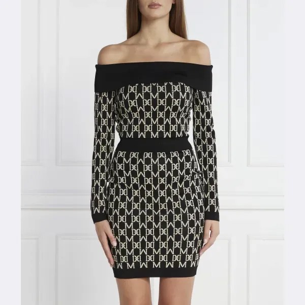 Свободное платье Angelina с открытыми плечами Marciano Guess, черный