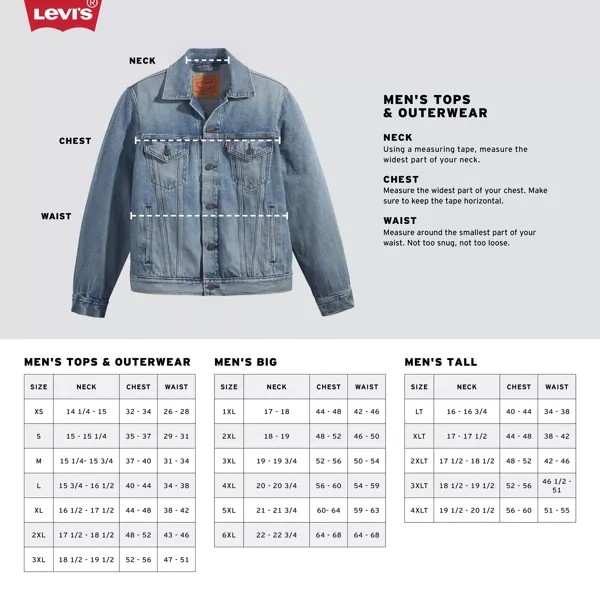 Джинсовая куртка Big & Tall Trucker Levi's