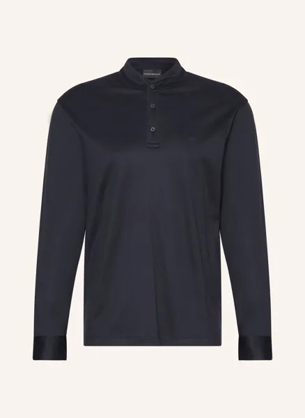 Рубашка-Поло из джерси стандартного кроя Emporio Armani, синий