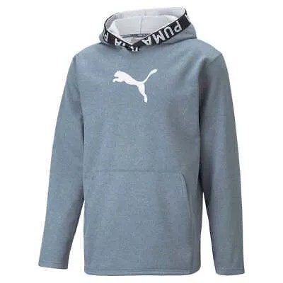 Puma Train Pwr Fleece Pullover Hoodie Мужская синяя повседневная спортивная верхняя одежда 520893