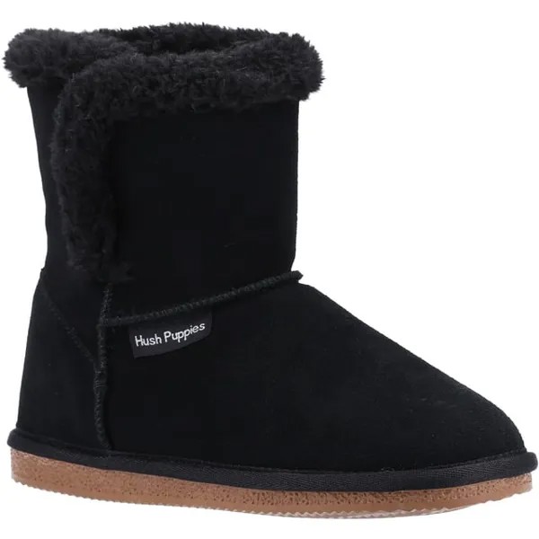 Женские замшевые тапочки Ashleigh Hush Puppies, черный