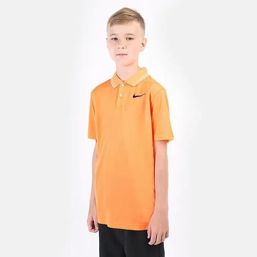 Поло NIKE Dri-FIT Victory Boys' Golf Polo, размер S, оранжевый