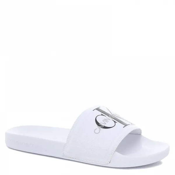 Мужские шлепанцы CALVIN KLEIN JEANS SLIDE MONOGRAM YM0YM00061 цв. белый 44 EU