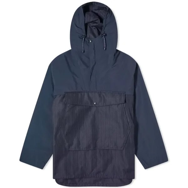 Куртка Comme Des Garçons Homme Herringbone Stripe Smock, цвет Navy, Grey & Black