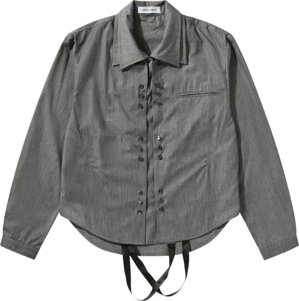 Куртка Kiko Kostadinov Tonino Shirt 'Grey Melange', серый