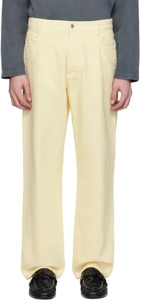 Желтые широкие джинсы Bottega Veneta