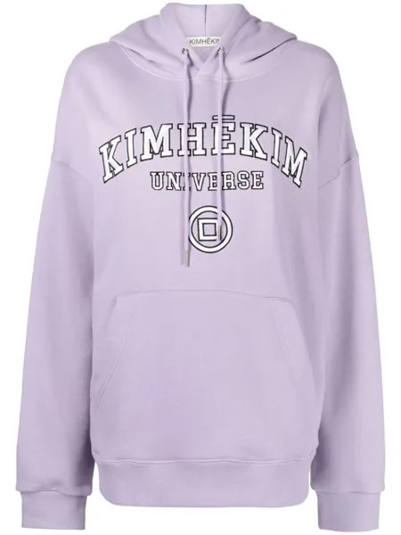 Худи с вышитым логотипом Kimhekim, фиолетовый