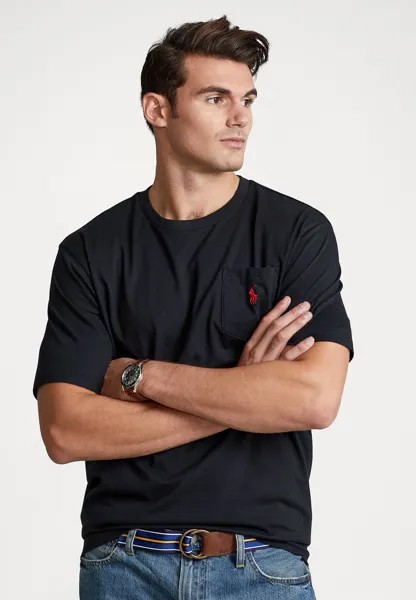 Базовая футболка POCKET Polo Ralph Lauren Big & Tall, черный