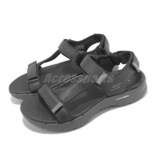 Мужские сандалии Skechers Go Walk 6 Black Grey Summer Casual Lifestyle 229126-BKGY