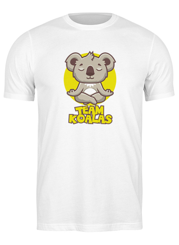 Футболка мужская Team koalas - official koala t-shirt 2942898 Printio белая L