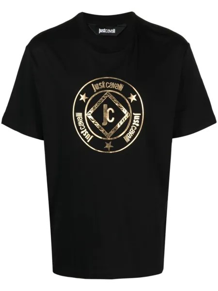 Just Cavalli футболка с логотипом, черный