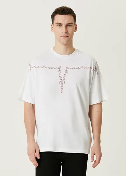 Футболка с принтом Marcelo Burlon, белый