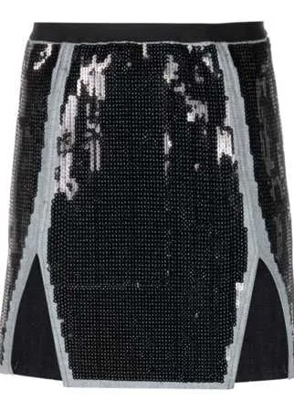 Rick Owens юбка мини с разрезом спереди