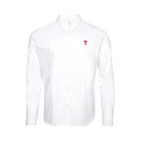 Рубашка Ami ADC Red Heart Oxford 'Natural White', белый