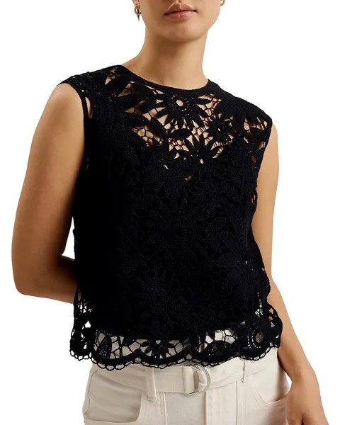 Топ Ted Baker Katrnn Crochet Knit, черный