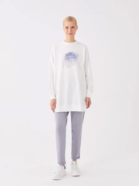 Женские однотонные спортивные штаны с эластичной резинкой на талии LCW Modest, светло-синий