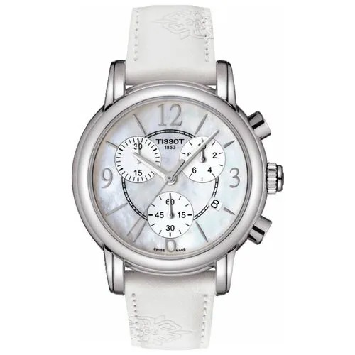 Наручные часы TISSOT T-Lady, белый, серебряный