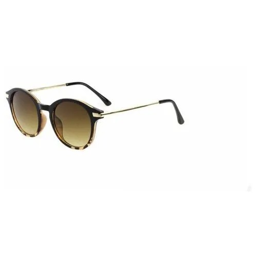 Солнцезащитные очки Tropical, круглые, оправа: металл, желтый