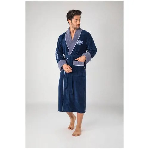 Nusa Банный халат Bamboo цвет: синий (xxxxL)