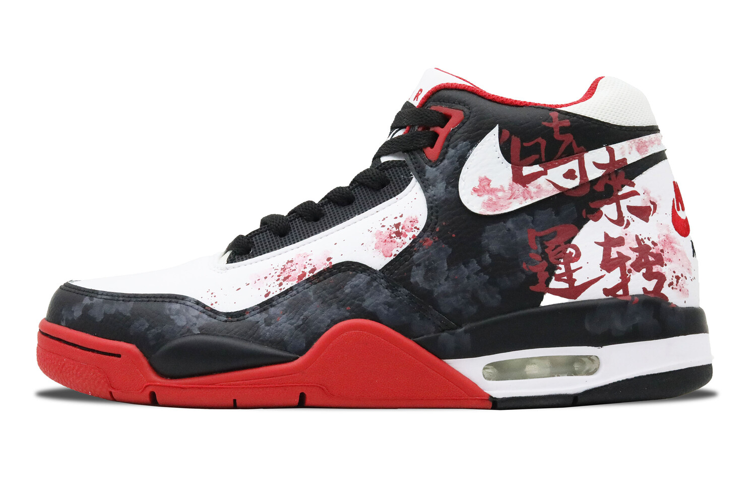 Кроссовки Nike Flight Legacy Vintage Basketball Shoes Unisex Mid-top White/Black/Red, красный