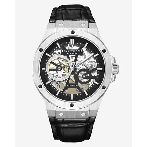Наручные часы KENNETH COLE Automatic KCWGE0033505, черный, серебряный