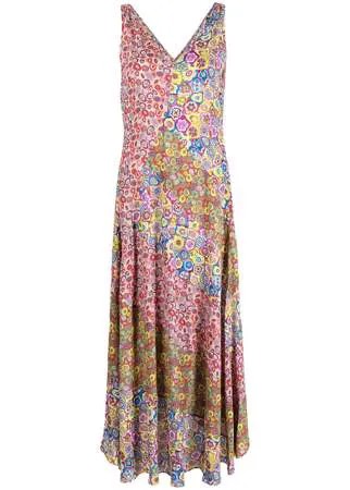 M Missoni платье с V-образным вырезом и цветочным принтом