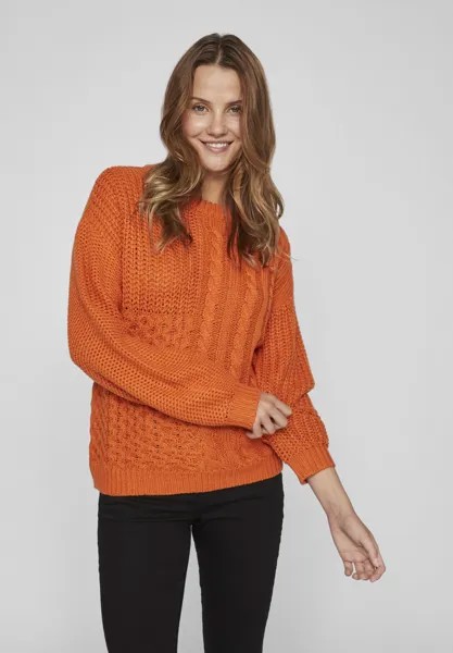 Свитшот VILA VIKANA L/S BF, цвет burnt orange