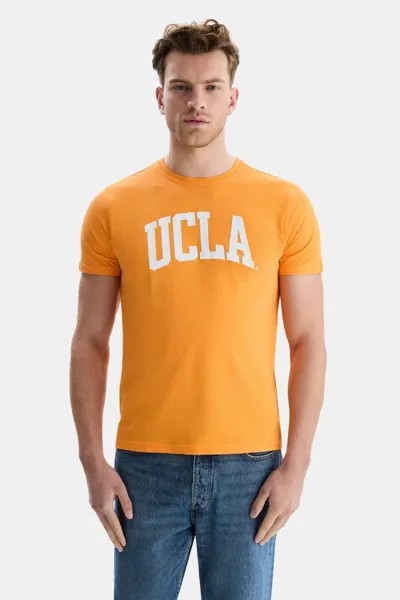 Футболка Culver с круглым вырезом и логотипом Ucla, оранжевый