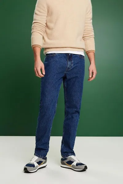 Прямые джинсы со средней посадкой Esprit, синий