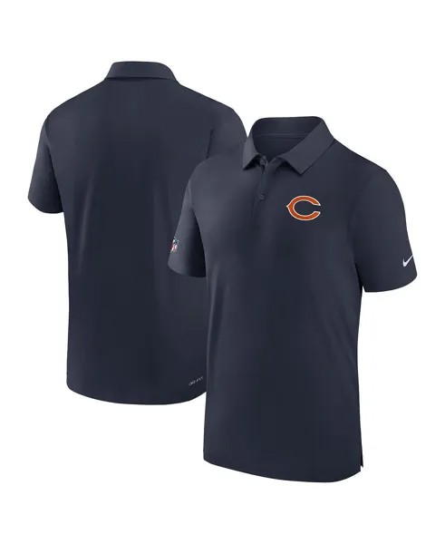 Мужская темно-синяя рубашка-поло Chicago Bears Sideline Coaches Performance Nike
