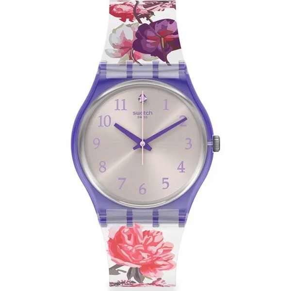 Наручные часы женские Swatch GV135 белые/красные