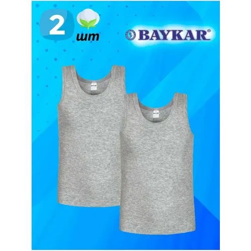 Майка BAYKAR, размер 13-14(7), серый