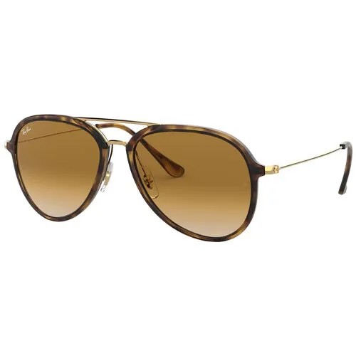 Солнцезащитные очки Ray-Ban, авиаторы, оправа: пластик, градиентные, коричневый