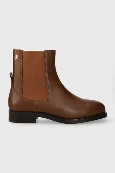 Кожаные ботинки челси ELEVATED ESSENT THERMO BOOTIE Tommy Hilfiger, коричневый