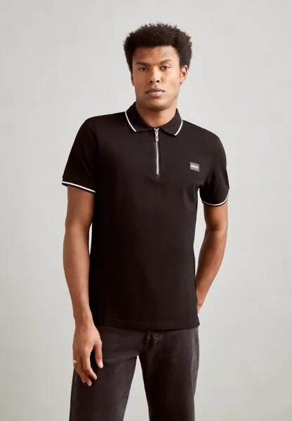 Рубашка-поло REGULAR FIT WITH RUBBER BADGE WITH METAL LOGO Antony Morato, цвет black