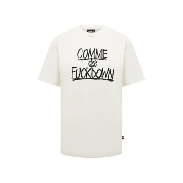 Хлопковая футболка Comme des Fuckdown