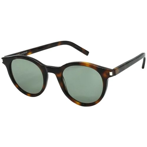 Солнцезащитные очки Yves Saint Laurent, панто, оправа: пластик, для женщин, коричневый/коричневый