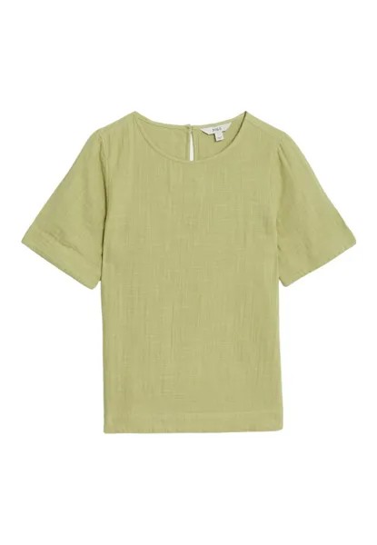 Блузка Short Sleeve Crew Neck Marks & Spencer, зеленый