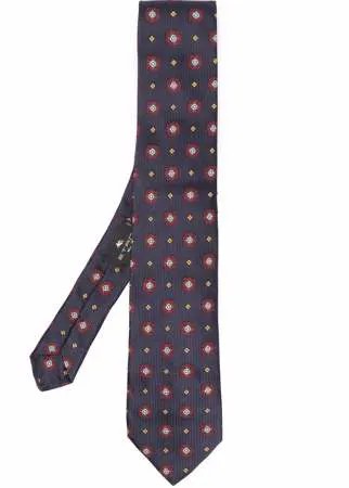 ETRO галстук с цветочным принтом