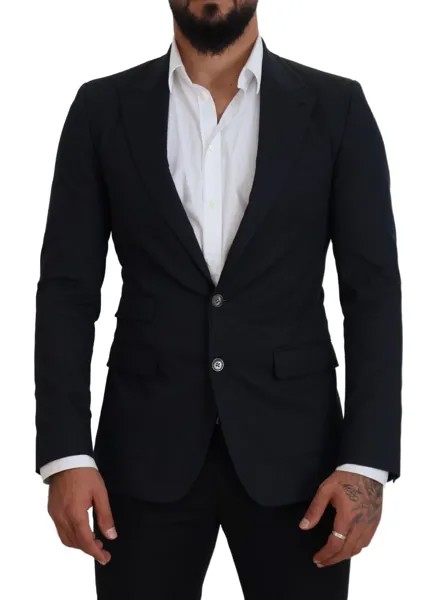 DOLCE - GABBANA Блейзер Taormina Черный хлопковый деловой пиджак IT46/US36/S Рекомендуемая розничная цена 1940 долларов США