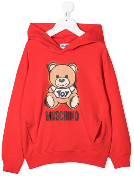 Moschino Kids худи с принтом