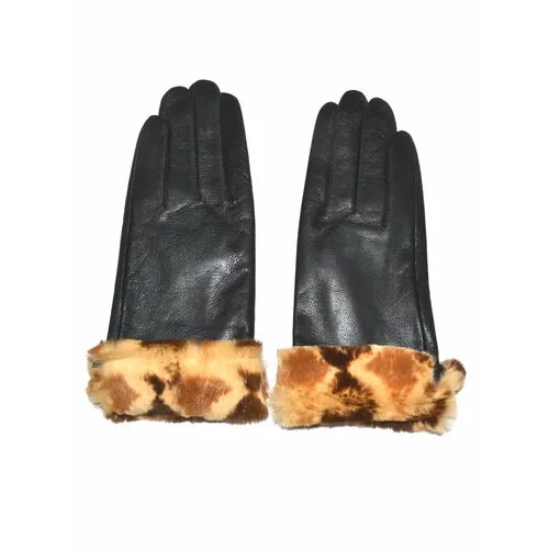 Перчатки Falner, размер 7,5, черный, коричневый