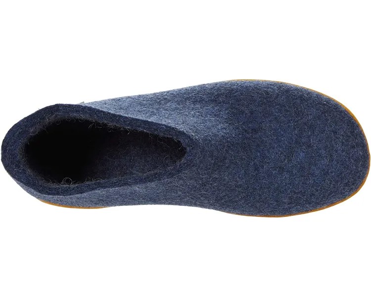 Слипперы Wool Shoe Rubber Outsole Glerups, джинсовая