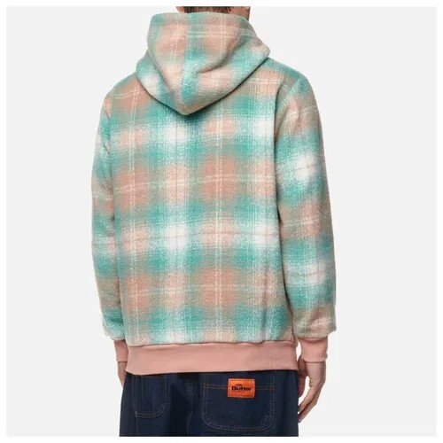 Мужская толстовка Butter Goods Heavyweight Plaid Hoodie голубой, Размер L