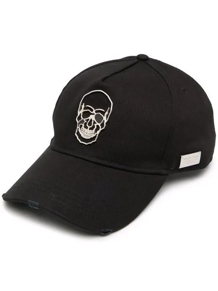 Philipp Plein бейсболка с декором Skull