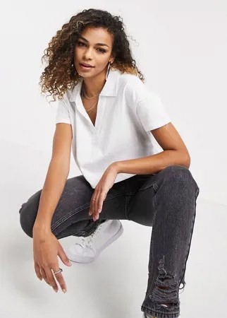 Белый топ-поло с короткими рукавами Cotton:On