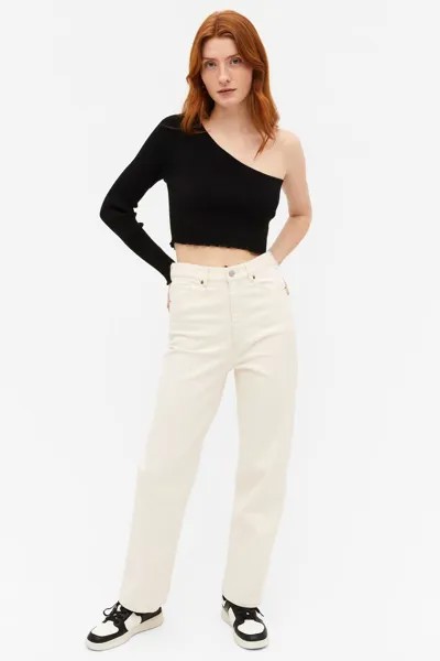 Джинсы женские Monki 1119078003 белые 28/28 (доставка из-за рубежа)