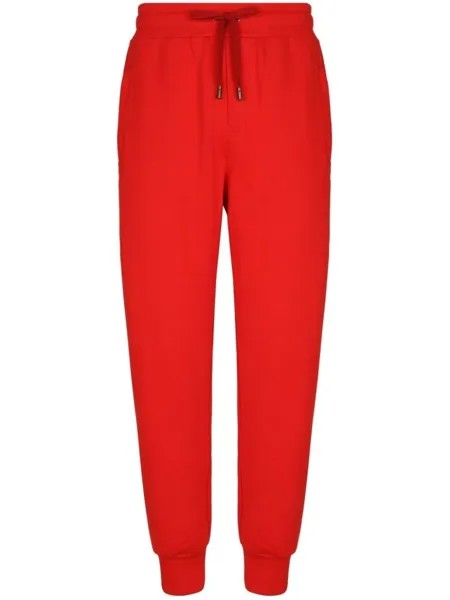 Dolce & Gabbana спортивные брюки с кулиской, красный